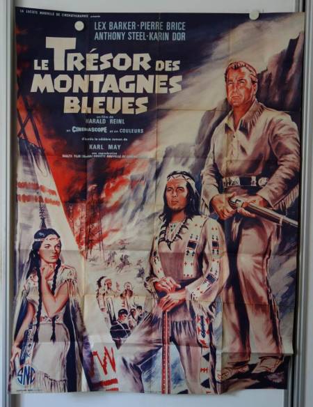 Karl May Winnetou 2. Teil originales Filmplakat aus Frankreich